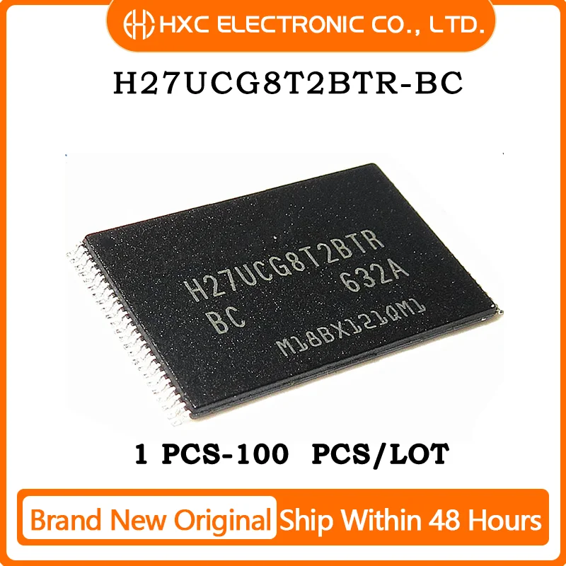 

10PCS/50PCS/100PCS H27UCG8T2BTR-BC FLASH 8GB TSSOP-48 Brand New Original IC CHIP