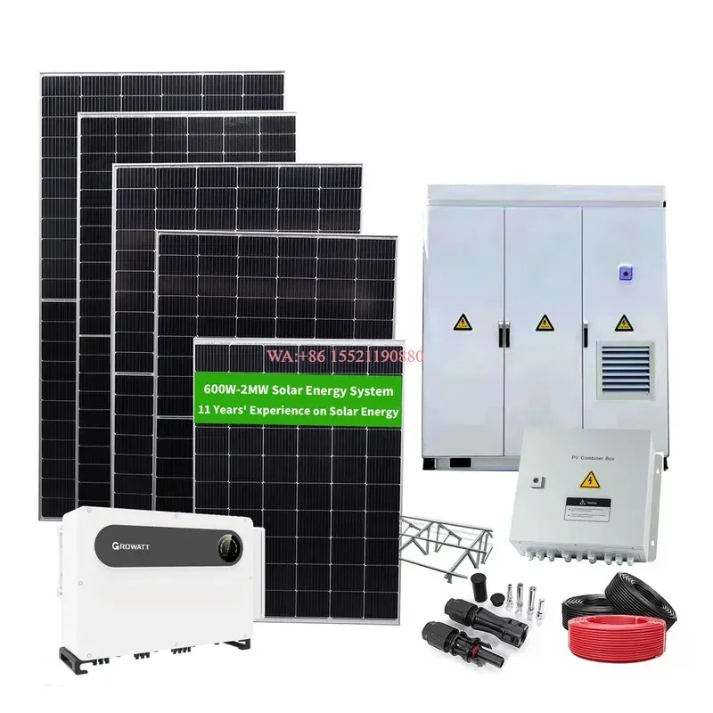 WMWMNU High Efficiency Complete Solar System Set Kit 1MW 2MW off Grid Hybrid Solar Energy Power System