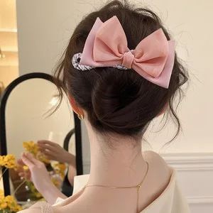 

Trendy Half-Up Hair Clip That Doesn'T Hurt the Head, Cute Hair Accessory, Yarn Hair Clip, Cartoon Claw Clip, Fabric Simple Hairpin for Women