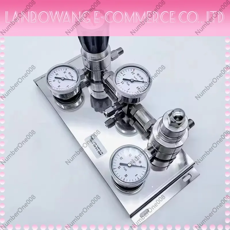 Stainless steel end point control panel cylinder gas bus laboratory secondary pressure reducing valve large flow regulation