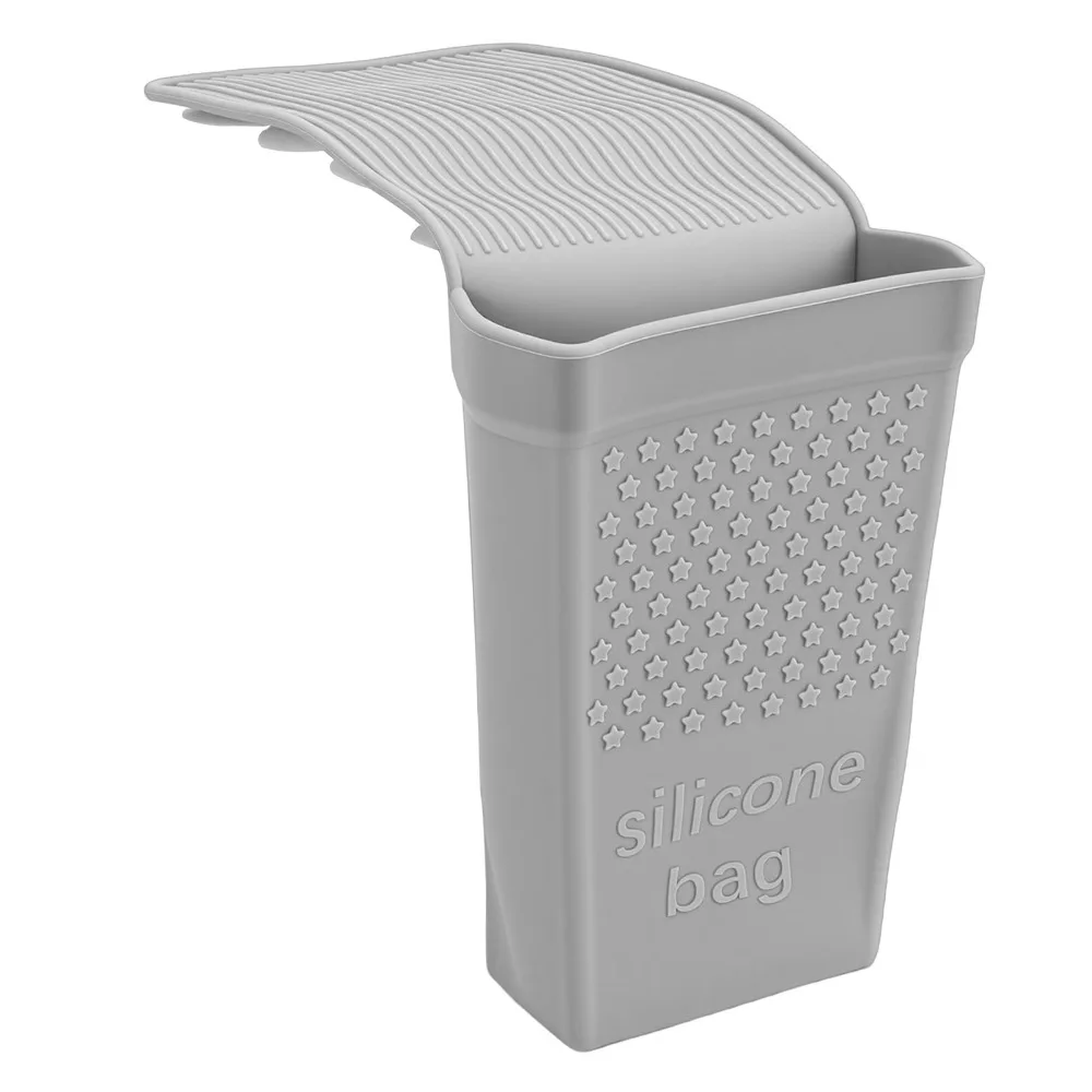 Strong Suction Cup Hair Tool Holder Portable 460°F Silicone Mat Pouch Heat Resistant Pouch Travel