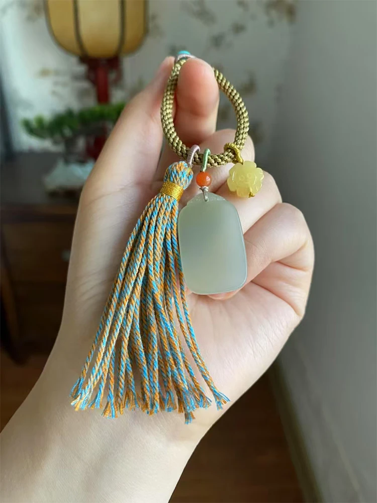 l-turquoise-keychain-pendant-total-weight-appmately-725g-car-hanging-ornament-jade-ice-qing-water-material