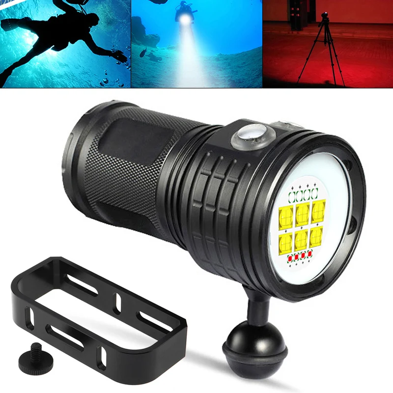 qx14-4-300w-underwater-80m-diving-flashlight-with-spherical-bracket-photography-video-fill-light-torch-diving-video-lights