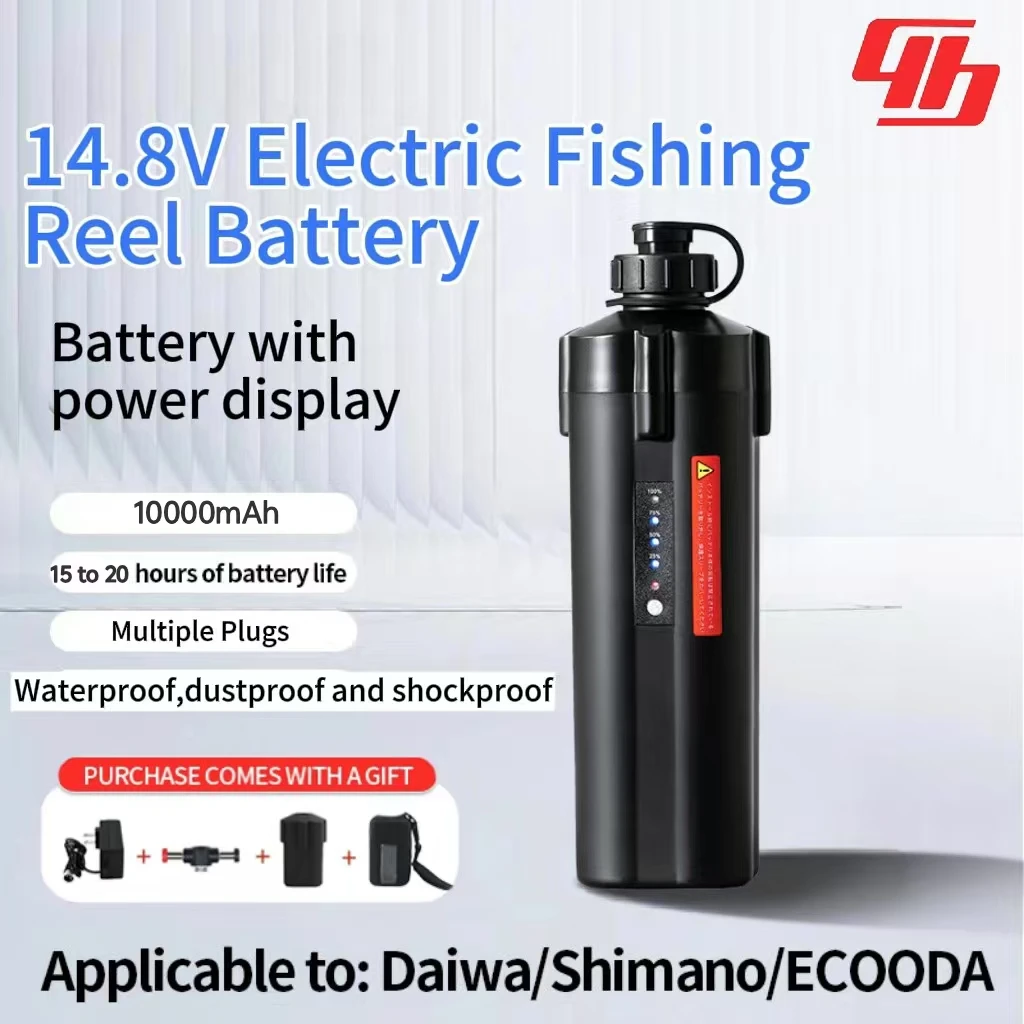 Batterie per mulinello elettrico da pesca 10000mAh per Daiwa, Shimano ForceMaster BeastMaster plays3000 Tanacom 600MJ,MD3000,ECOODA,EZH3000