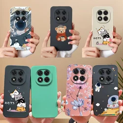 For Redmi Note 14 Pro Plus Phone Case Cool Astronaut Funda Liquid Silicone Anti Drop Soft Bumper For Xiaomi Redmi Note14Pro Capa