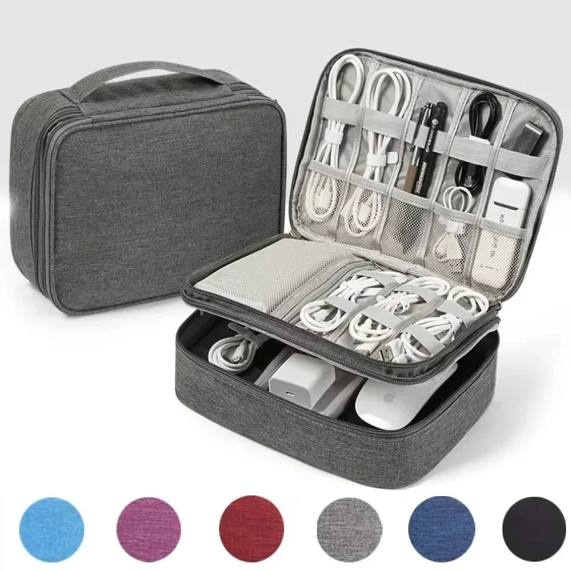 Reise-Organizer-Tasche, Kabel-Aufbewahrungstasche, Tragetasche, tragbar, wasserdicht, Aufbewahrungstasche, Kabel, Ladegerät, Kabel, Organizer, Tasche, Zubehör