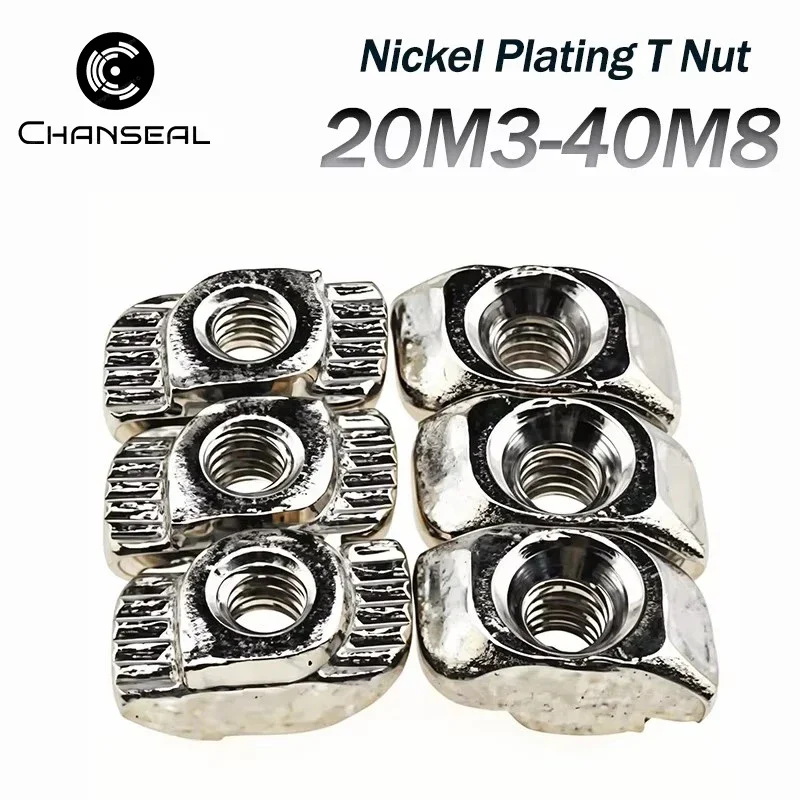 Schiebe-T-Mutter M3 M4 M5 M6 M8 Aluminiumprofil-Befestigungselement Verbindungsstück T-Muttern 3D-Drucker Gleitmutter Hammerkopf Schlitzmutter 20 30 40 EU – Detail 2