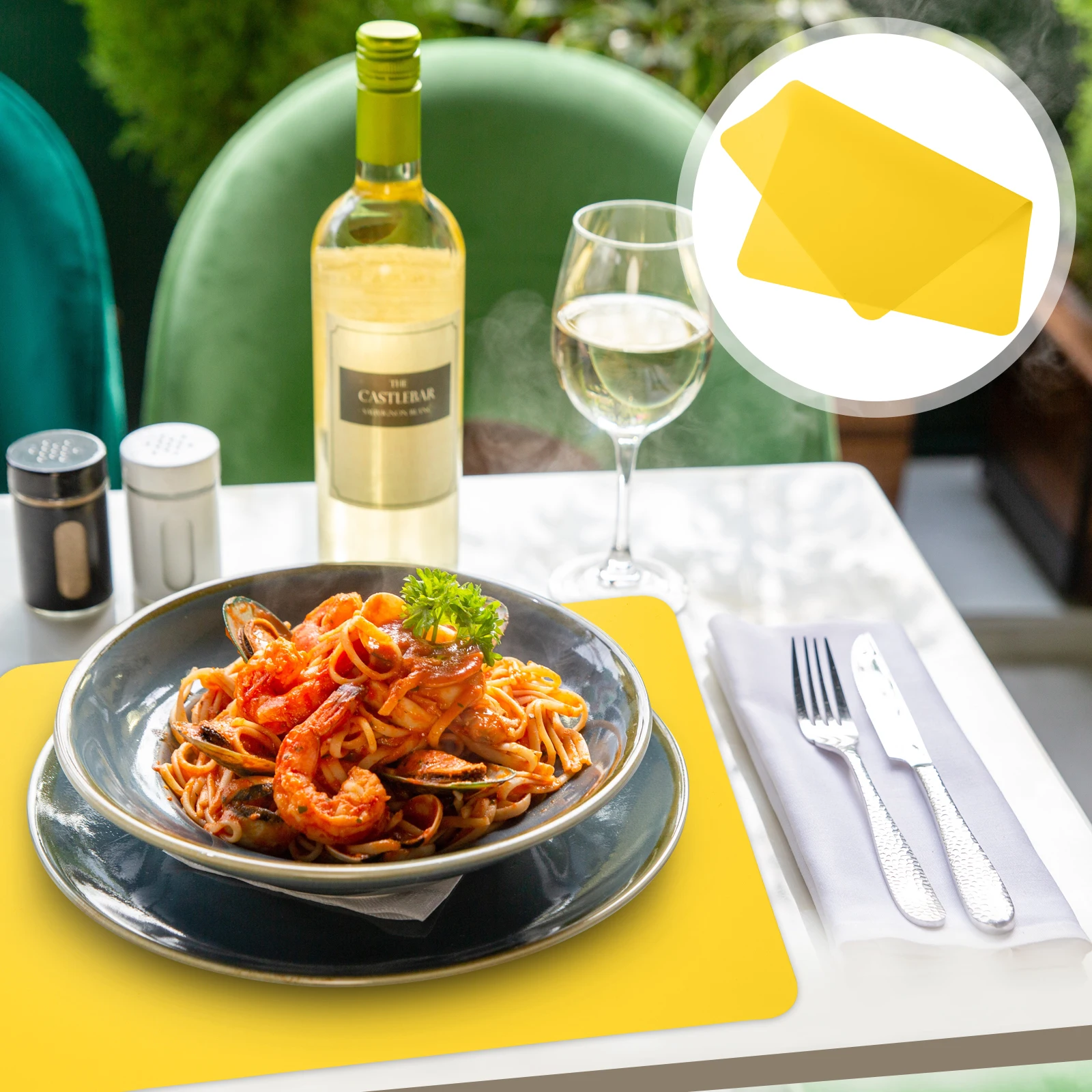 

1pc Heat Insulation Table Silicone Placemat Heat Resistant Protective Mat Creative Dish Mat For Home Party Use