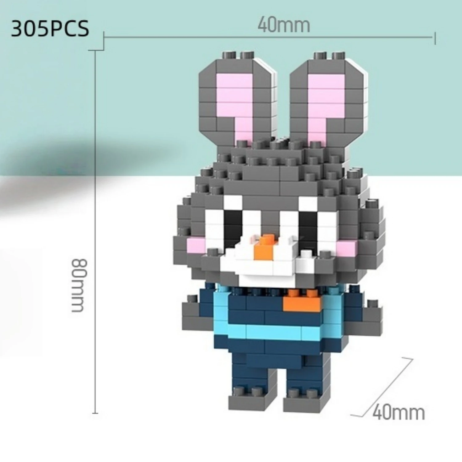 6 cm hoge deeltjesbouwstenen assemblage speelgoed mini desktop ornamenten kamerdecoratie Halloween Kerstmis anime cartoon kawaii