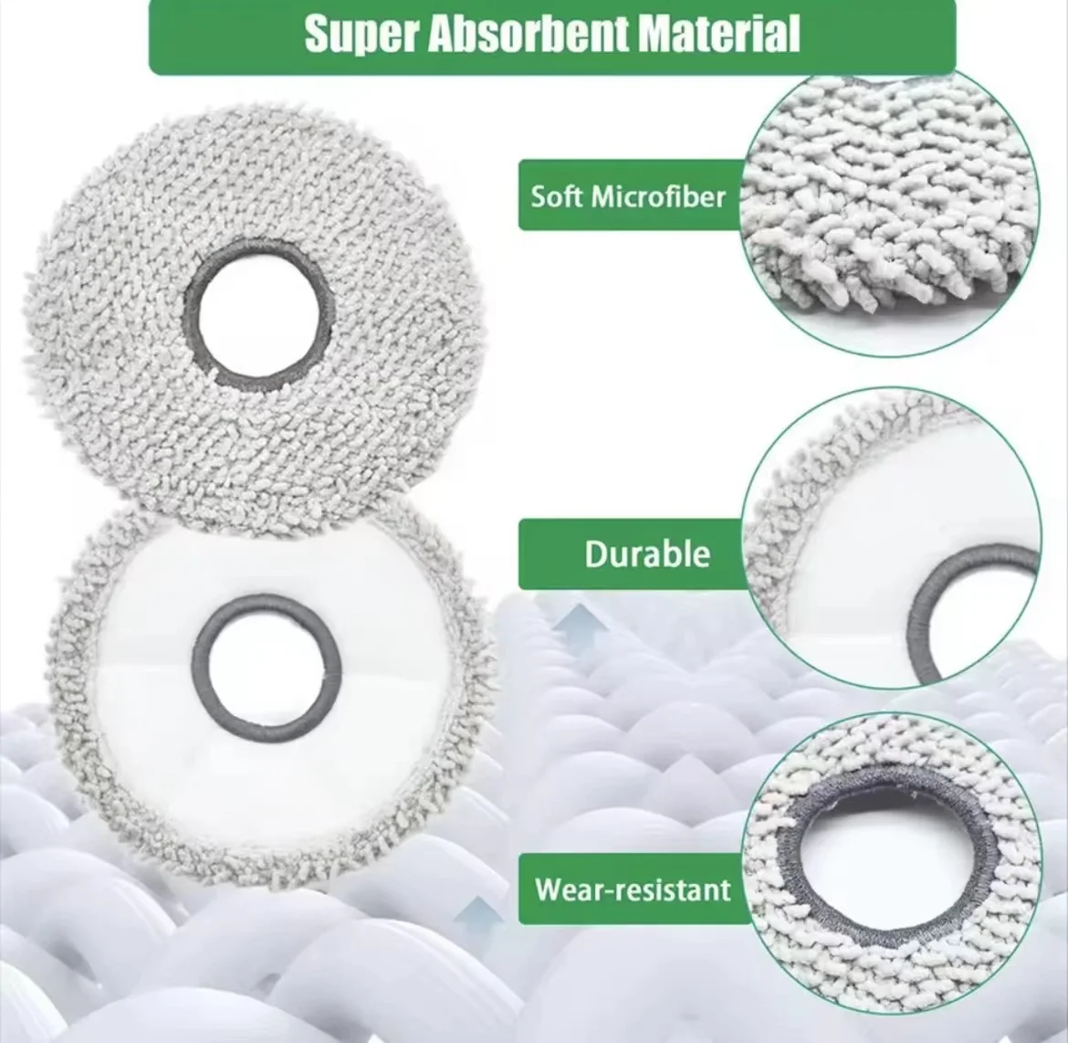 For Ecovacs DEEBOT T30 Omni/T30 Pro Omni  YEEDI M12 ULTRA PLUS/M12 Pro+ Robot VacuumMain Side Brushes Dust Bags and Filter NetS