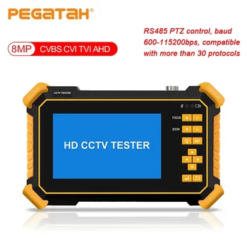 PEGATAH 8MP 4K CCTV 테스터, 4 인치 카메라 모니터, AHD CVI TVI CVBS CCTV 아날로그 카메라 테스터, CFTV 미니 모니터