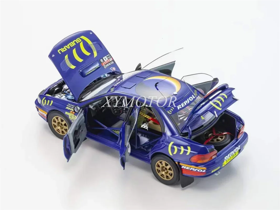 Kyosho-subpreza 4 # RAC ألعاب نموذج سيارة دييكاست ، عرض هواية الهدايا ، مجموعة الحلي ، 08962A