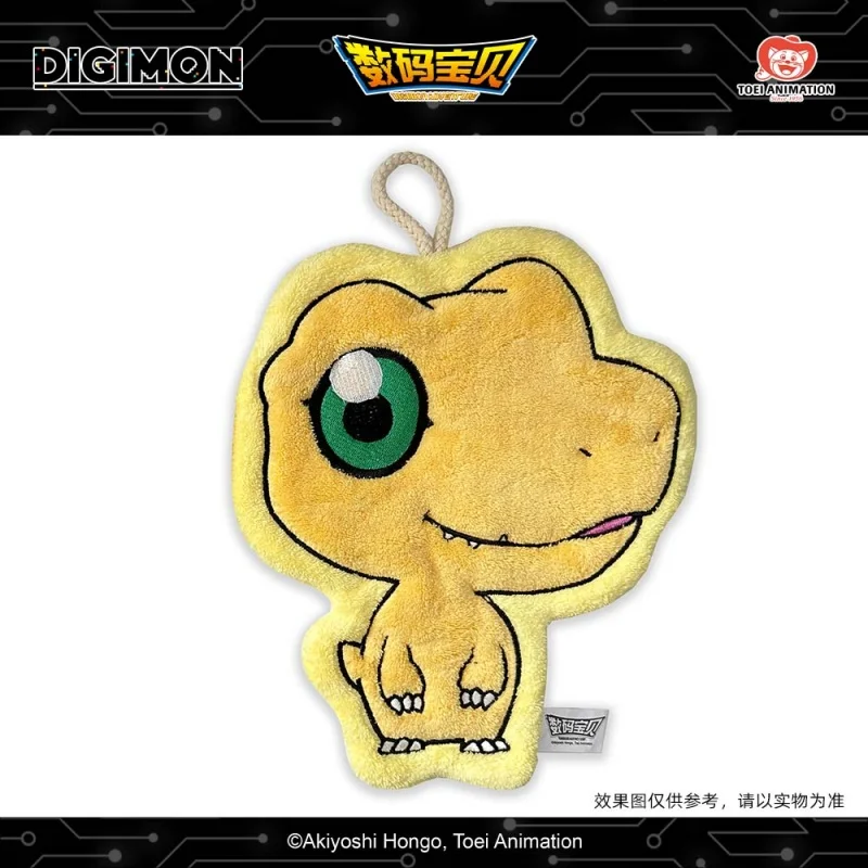In Srtock Original Gabumon、Tailmon‌、Agumon Quick Dry Hand Towel Soft Plush Anime Hanging Handkerchief For Bathroom Kitchen