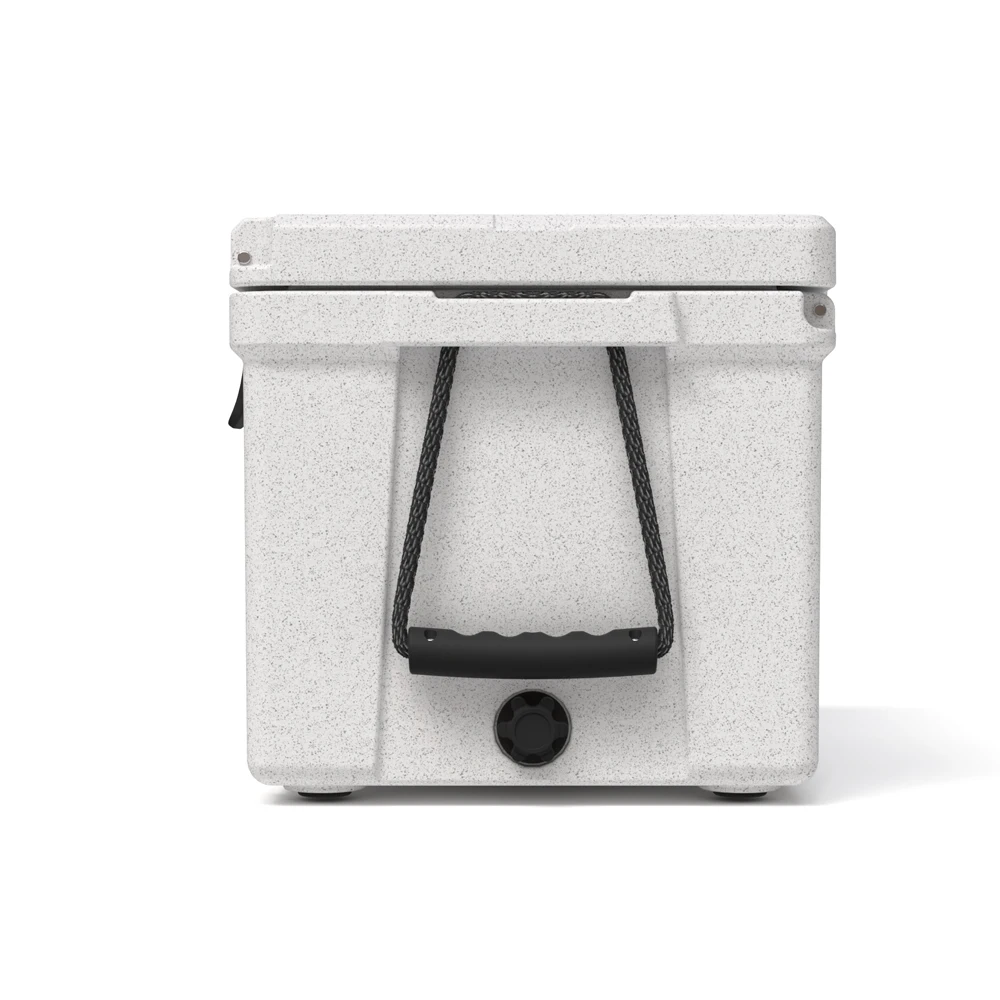 25L Fishing Cooler Marble White Color Ice Box friendly Features Rotomolding Hard Cooler for Outdoor Camping Travel Picnic view 3