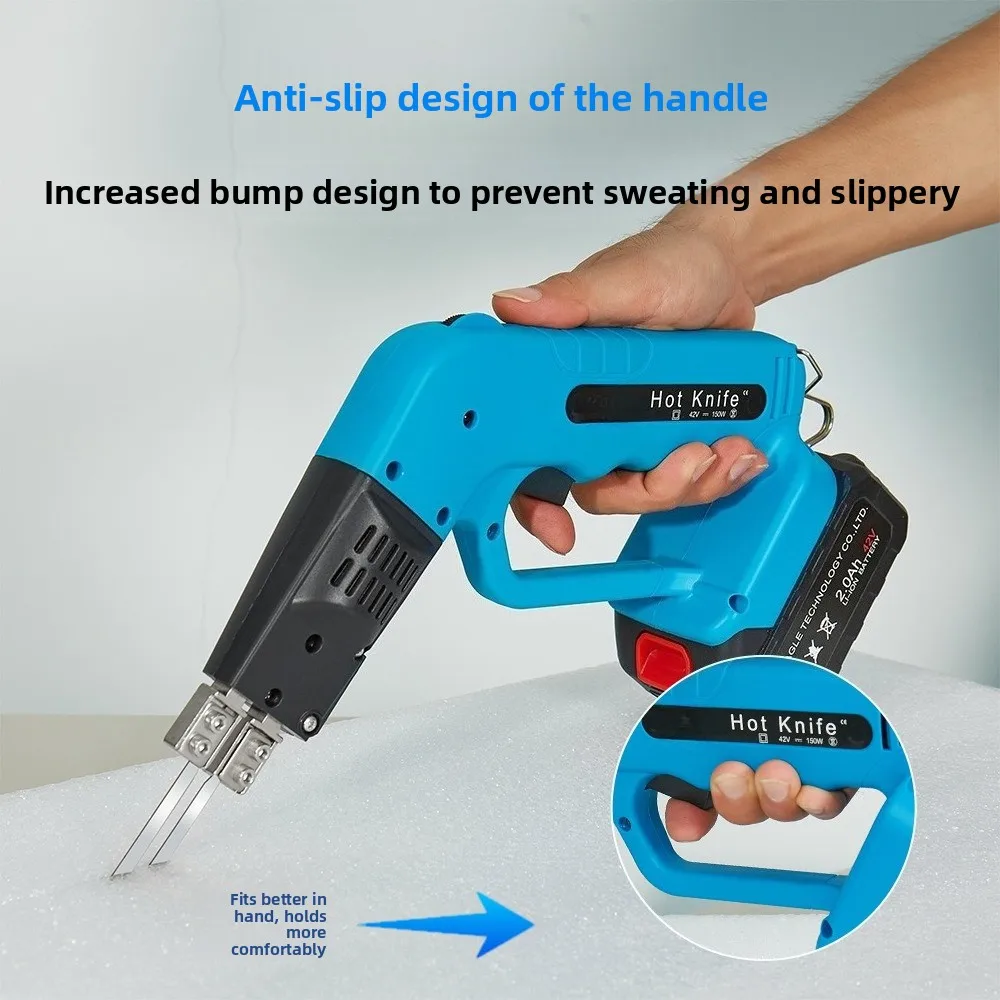 KS Eagle Battery Powered Adjustable Temp Electric Hot Knife – Handheld Foam Cutter for Foam, Plastic, XPS, Fabric, EVA