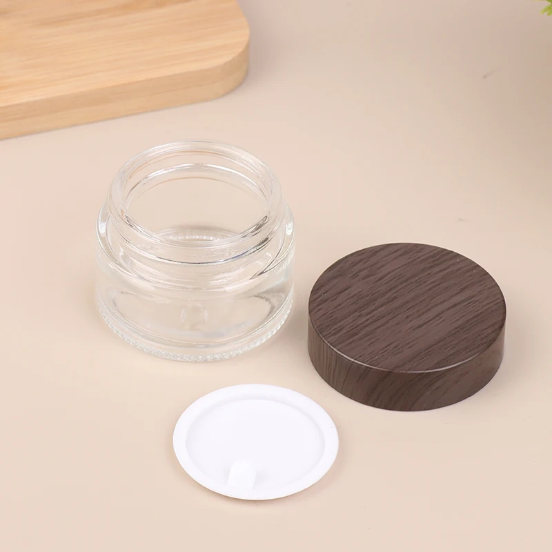 Botellas dispensadoras de viaje para el cuidado Personal, loción, botella de vidrio recargable, almacenamiento de crema para ojos, dispensador sellado, contenedor de tarro cosmético