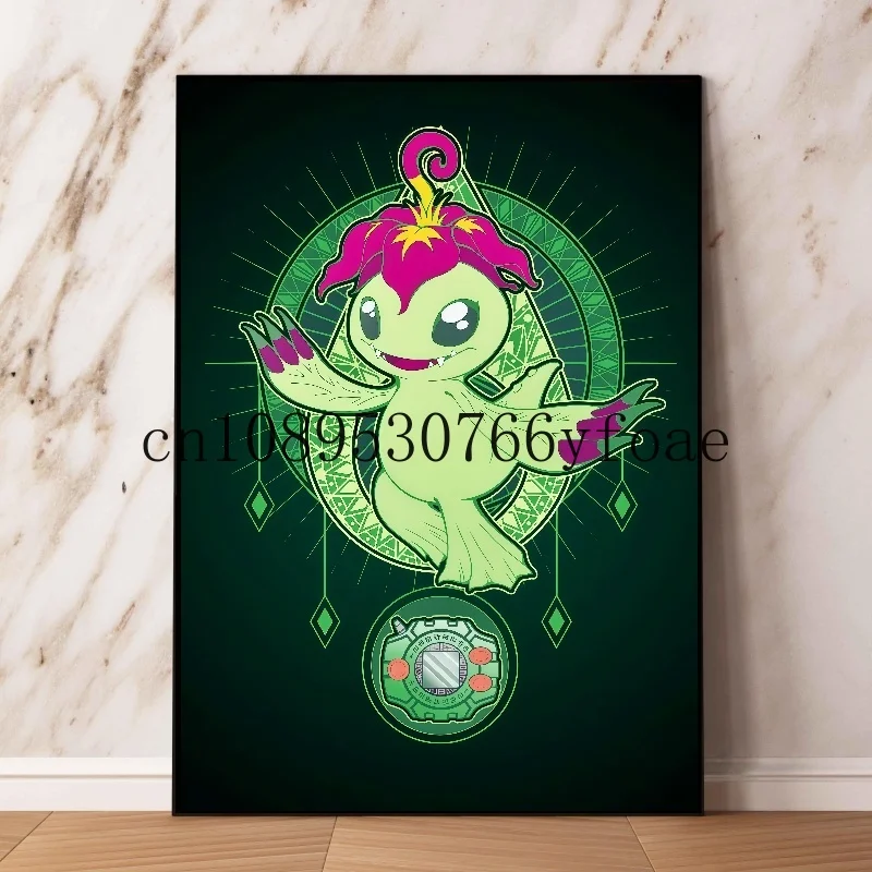 Lukisan Kanvas HD Pokemon Anime Klasik Jepang Poster Eevee Mew Cetak Gambar Seni Dinding Cat Air Dekorasi Rumah Modern Hadiah Anak-anak
