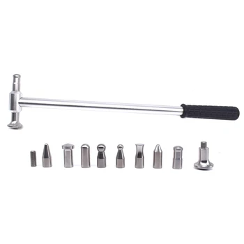 P-d-r Repair Tools Set Tap Down 9 Heads Metal Hammer Car Paintless Dent Tool 1 P-d-r Repair Tools Set Tap Down 9 Heads Metal Hammer Car Paintless Dent Tool 1