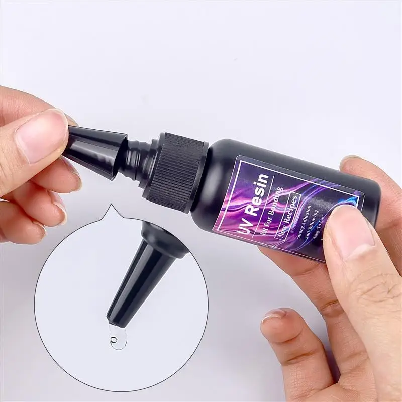 UV Glue Bonding Welding Glue Kit Super Bonding UV Glue With Black Light Quick-Drying For Bonding Glass Metal Wood DIY Craft