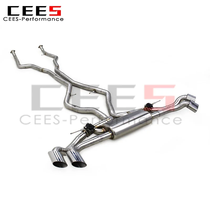 CEES Catback Exhaust Pipe for BMW X5 50i N63 4.4T 2008-2013 SS304 Stainless Steel Car Accessories Valved Exhaust System