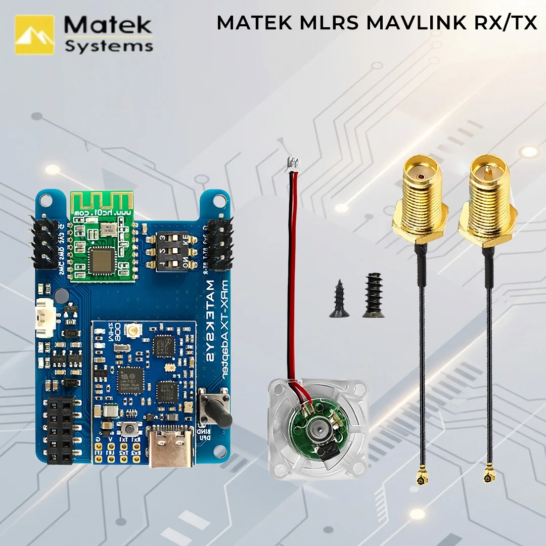 

MATEKSYS MATEK MLRS MAVLINK 2.4GHZ/900MHZ TX Receiver MR24-30-TX / MR900-30-TX/MR900-22 RX /MR900-30 RX /MR24-30 RX For RC Drone