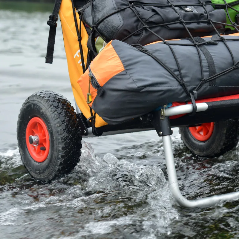 Campervan Folding trolley Outdoor light camera truck Small trailer Fishing truck Black pit trolley