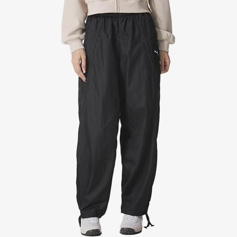 Puma genuine SS25 fashionable loose pants women's casual pants drawstring sports shoes 633969-01
