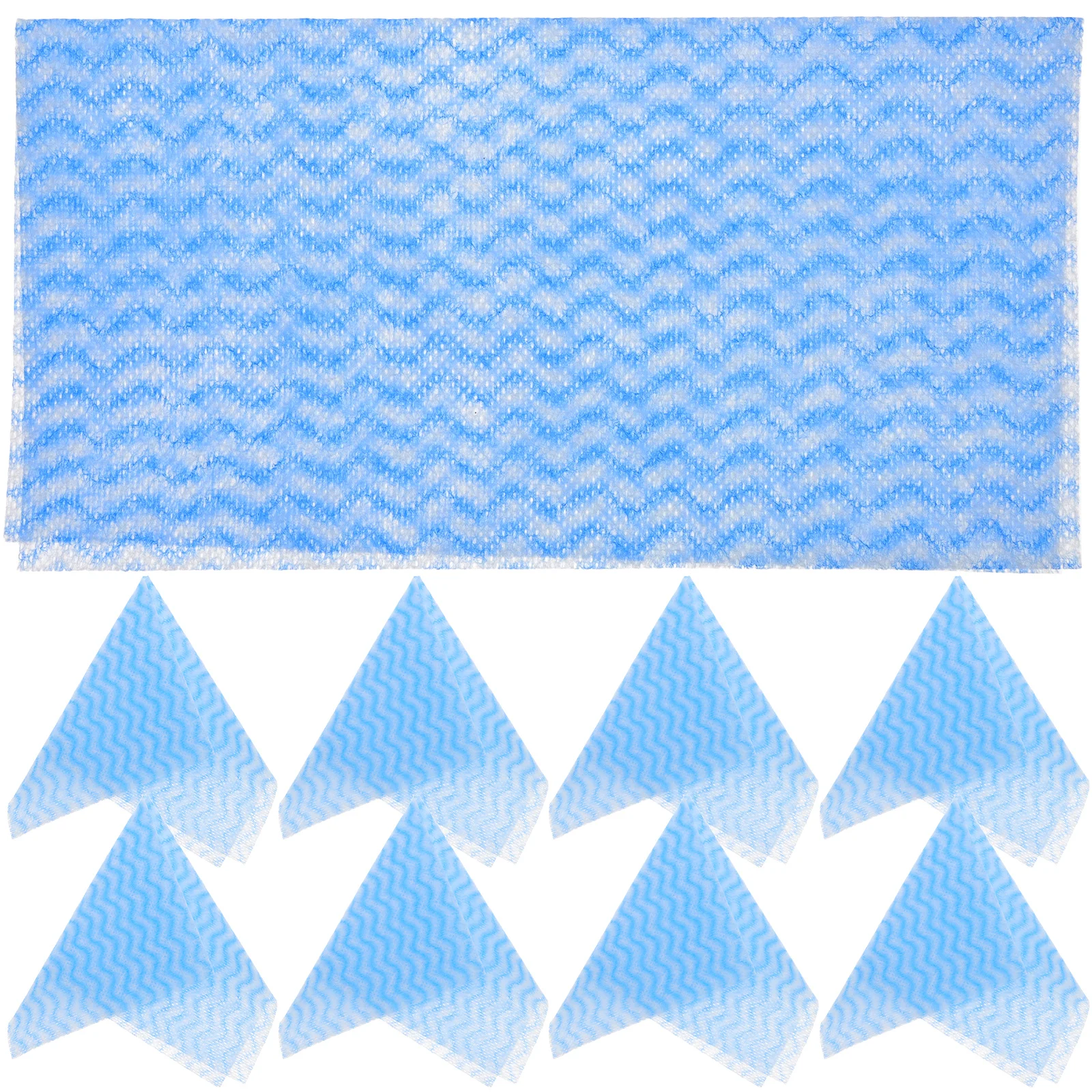 

80pcs Non-Stick Oil Absorbent Reusable Cleaning Wipes Multi-Use Kitchen Towel Dish Towel For Glass Dusting Bathroom Travel