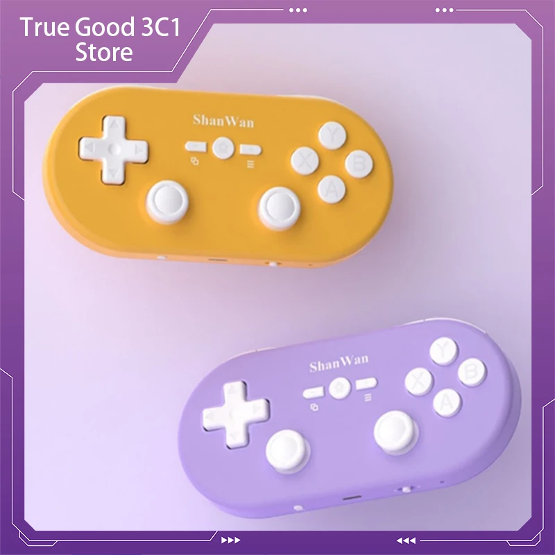 Mini Controller di gioco Q37 Wireless Bluetooth Micro Gamepad Hall Double Rocker è adatto per Pc Android Ios