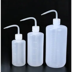 Botella para lavar tatuajes, 1000/500ml, limpieza de extensiones de pestañas, botellas medidoras de laboratorio, suministros de maquillaje de plástico