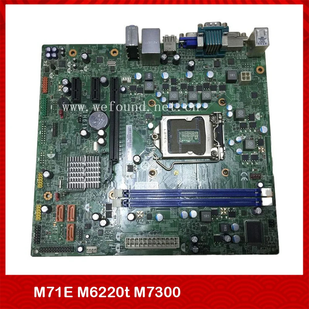 100% Working  Desktop Motherboard For Lenovo  M71E M6220t M7300 IH61M 03T6014 03T8157 03T8179 Fully Tested Good Quality