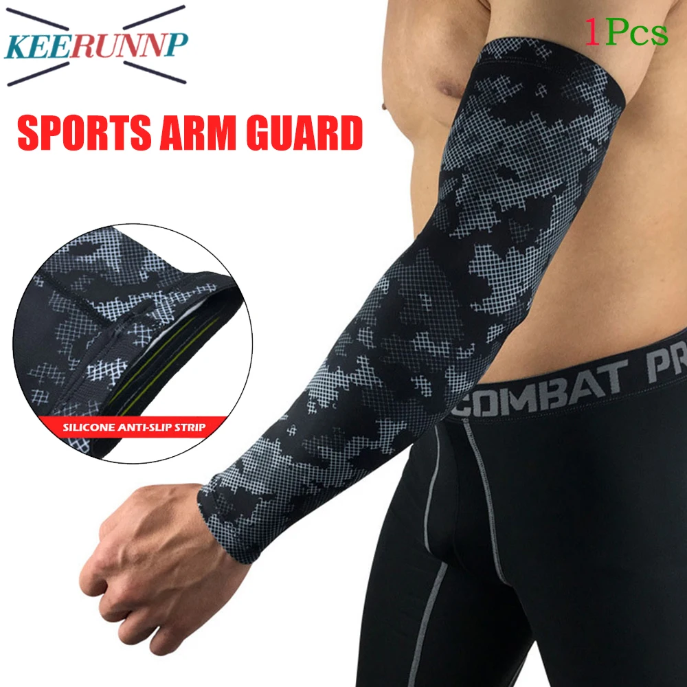 1Pcs UV Protection Tattoo Arm Sleeve - Sports Compression Sleeve for Basketball,Football,Cycling,Gym - Elbow Brace for Arthritis