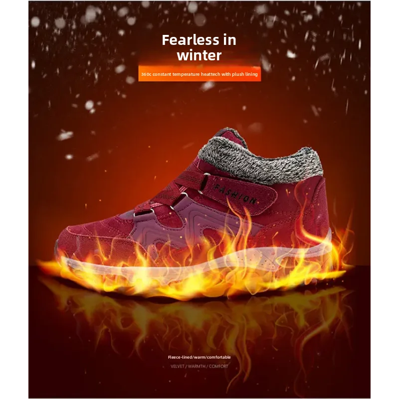 Modern Slip on Cold Weather Snow Boots Soft Rub-Free Interior, Water Repellent Grippy Sole Light Warm for Low-Temp Outdoor Trips