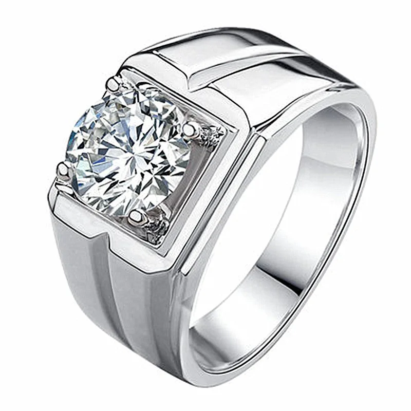 Silver 925 Rings For Women Men Engagement Wedding Ring For Couple Luxury Fine Jewelry 925 Sterling Silver Ring