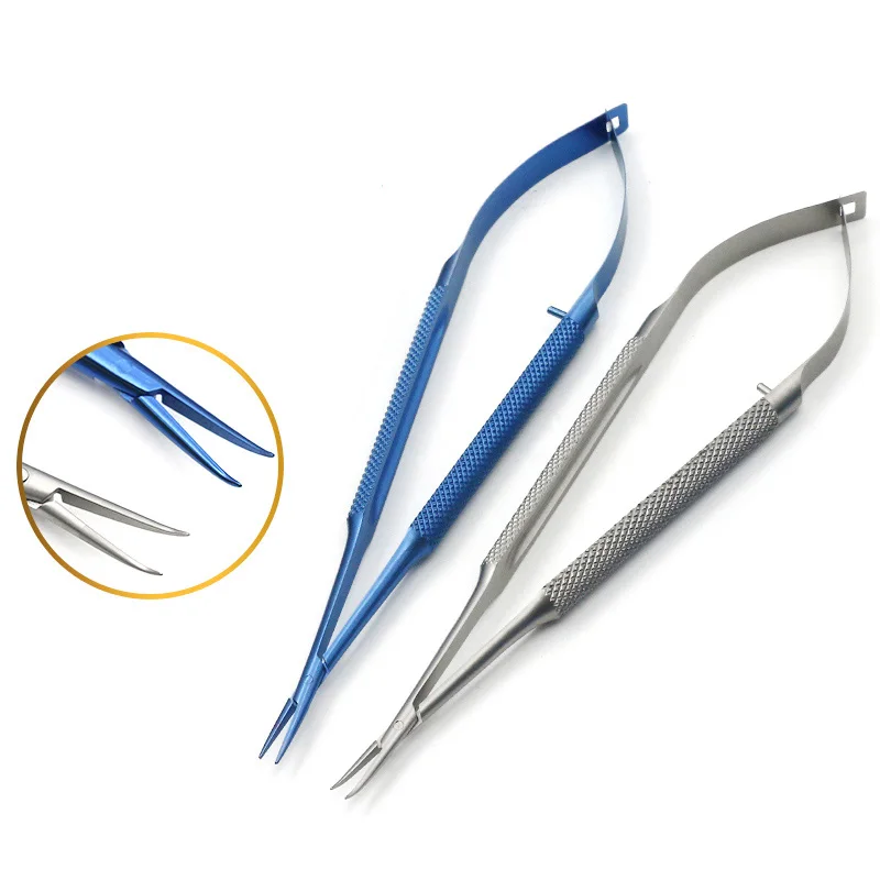 

Eye Needle Holder Tungsten Steel Coating Needle Holding Pliers Ophthalmic Surgical Instrument