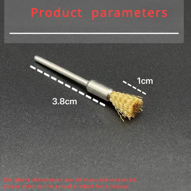 10PCS Polishing Wheels Bristle Steel Brass Wire Pen Shape Brushes Jewelry Abrasive Brush Accessories For Rotary Tools