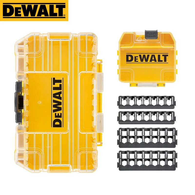 DEWALT DT70801-QZ Small Bulk Storage Case + Screwdriver Bit Bars Stackable Lockable Tool Parts Drill Bit Duricrust Storage Box