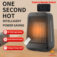 New 1200W Touch Control Space Heater Portable Electric Heater Electric Portable Warmer Home Heater With Remote Control Timing