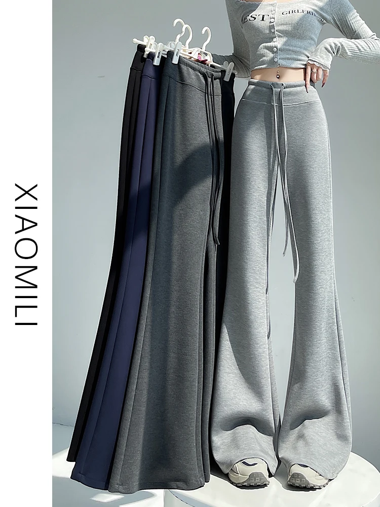 

Женские повседневные спортивные брюки для йоги с высокой талией и микро-клешем, весна-осень, маленькие размеры