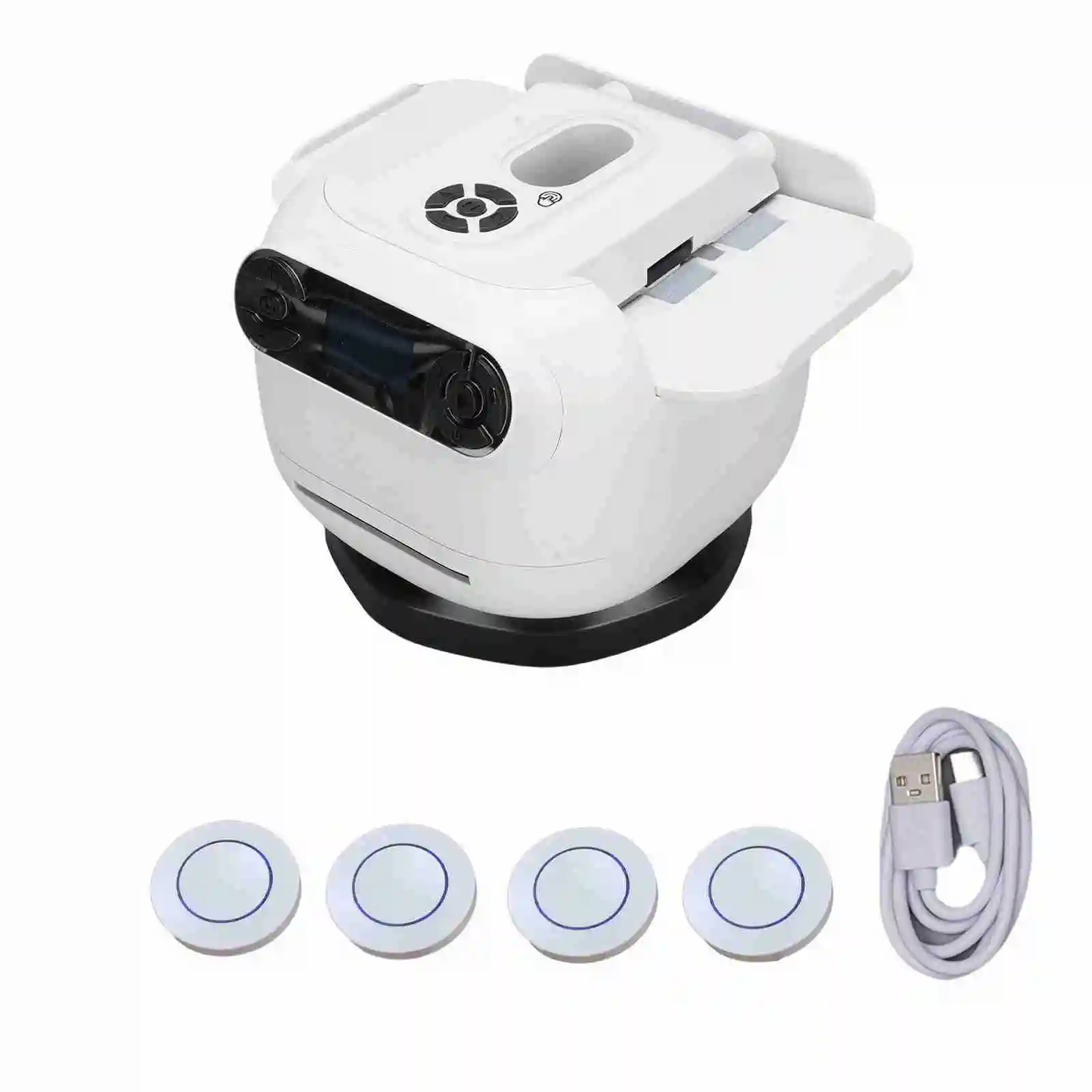 

Automatic Card Shuffler Dealer 4 Controllers Programmable 360° Rotating Electric Card Shuffling Dealing Machine for Gathering