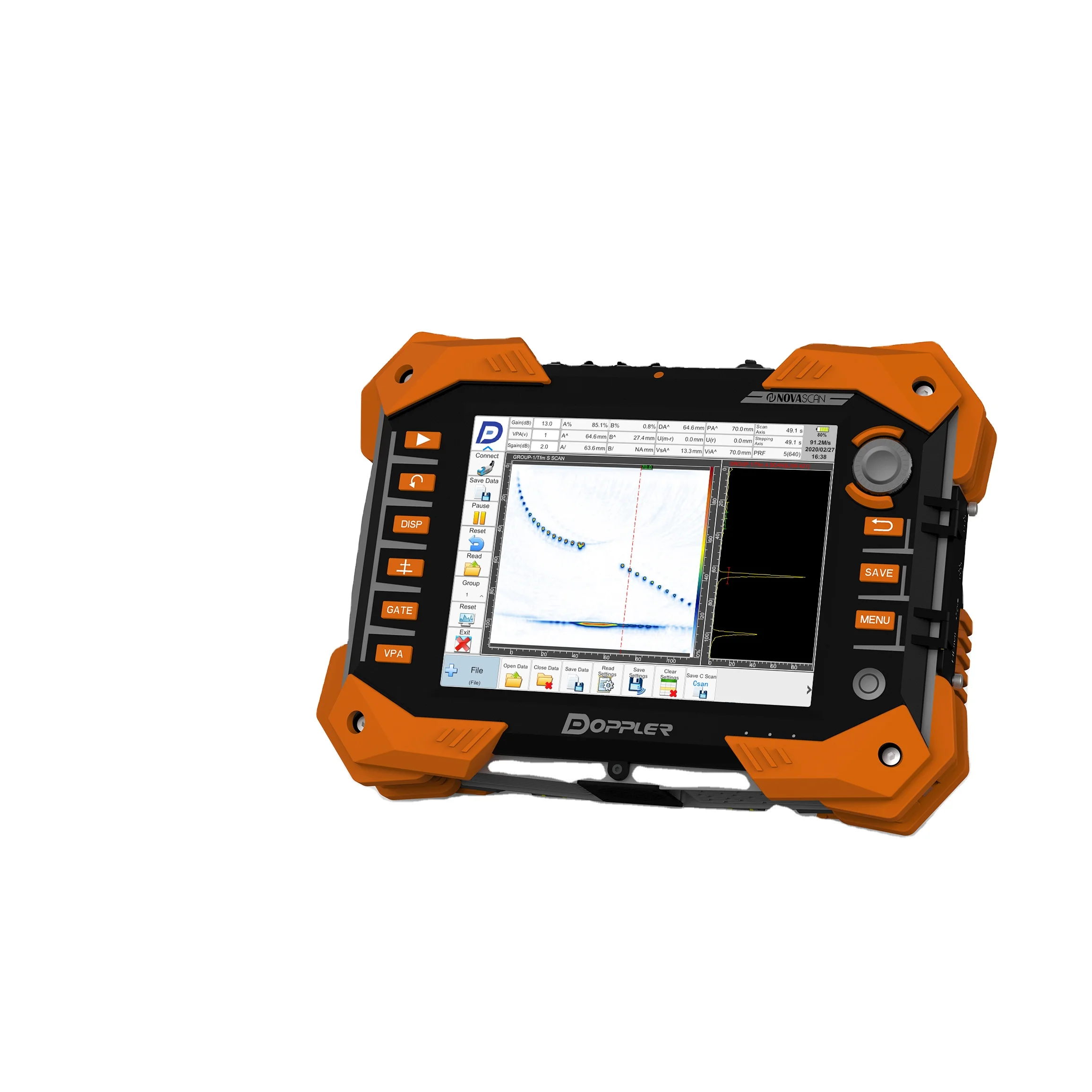Doppler Verkaufe NDT-Geräte Ultraschall-Fehlerdetektor Novascan Phased Array