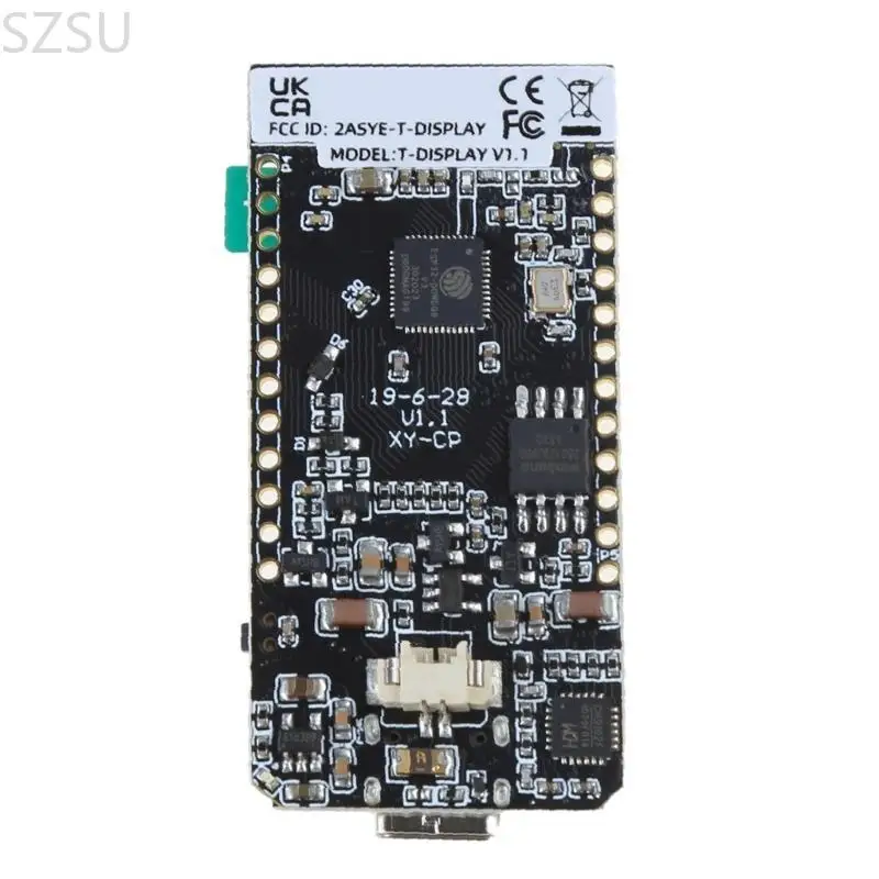 SZSU TTGO T-Display ESP32 Placa desenvolvimento compatível com WiFi para placa LCD 1,14 polegadas, 4 16