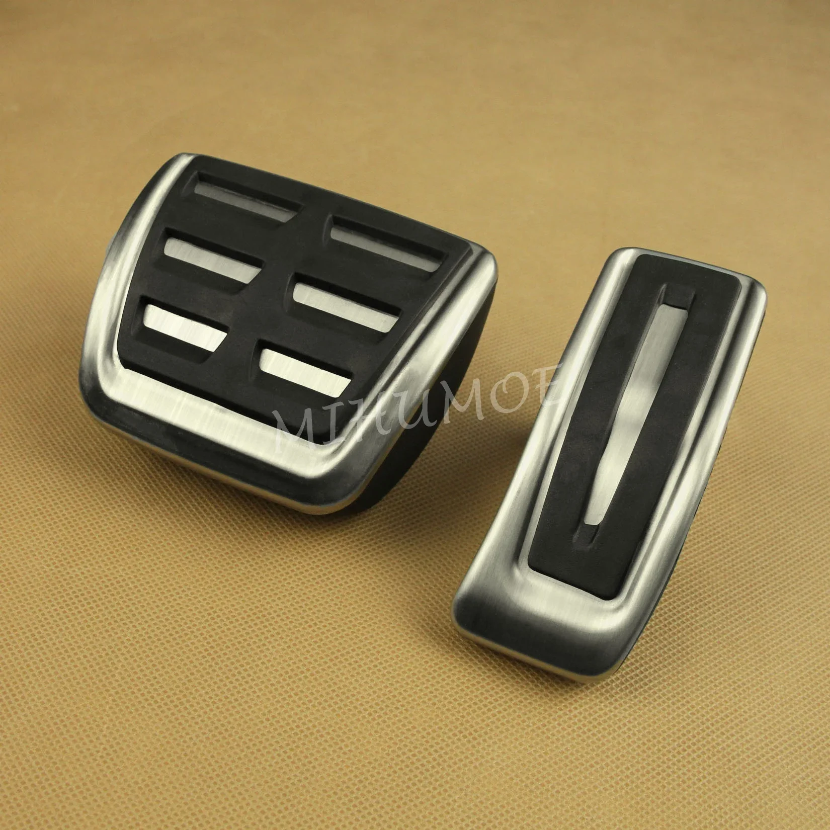 For 2020-2024 Porsche Macan S Turbo GTS Car Gas Brake Accelerator Pedal Pad Cover Set Accessories Non-Slip Stainless Steel