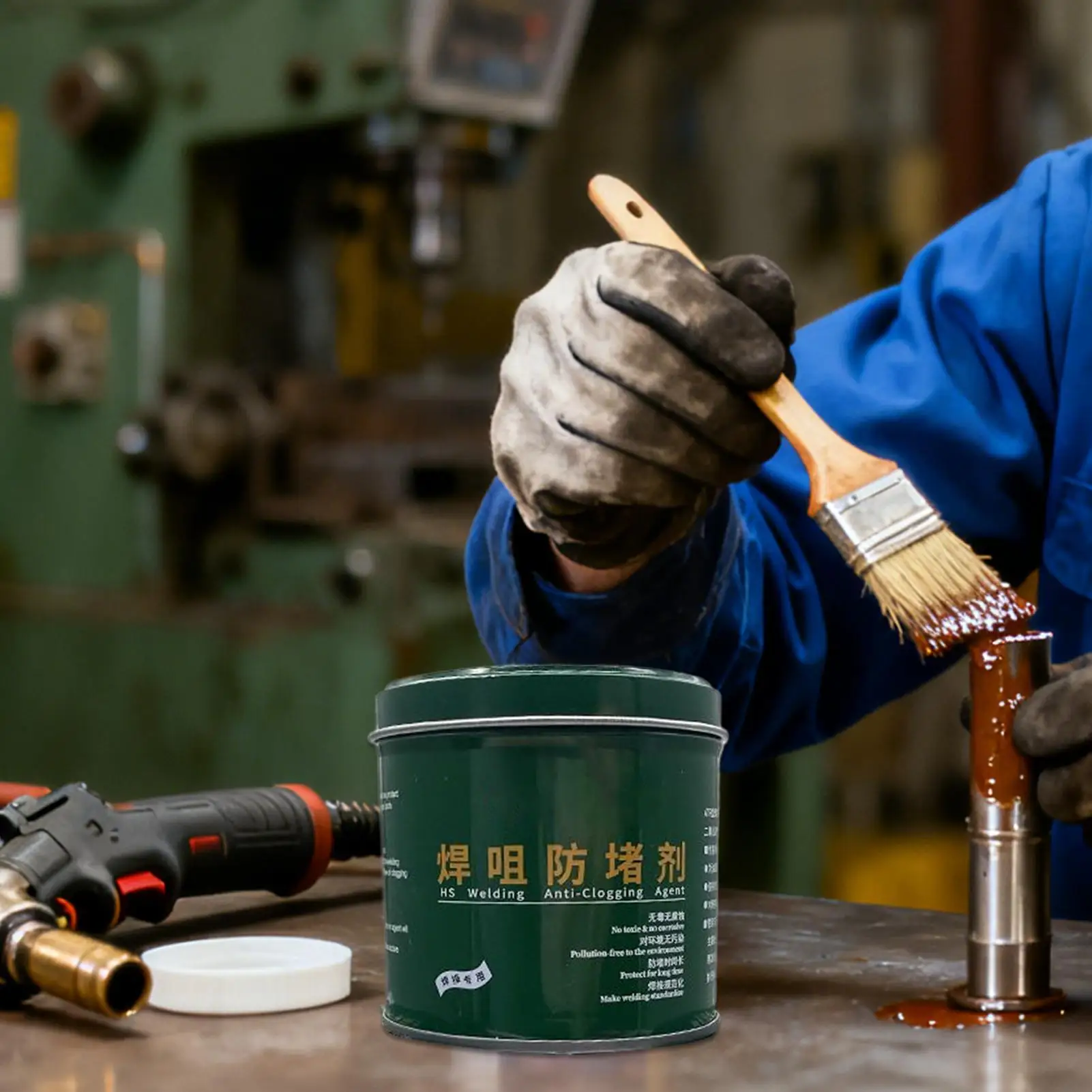 Gel per punta di saldatura 200g Balsamo anti-intasamento Gel per punta per saldatore MIG/TIG per flusso schizzi Strumenti di spruzzo Attrezzatura Filo per macchina