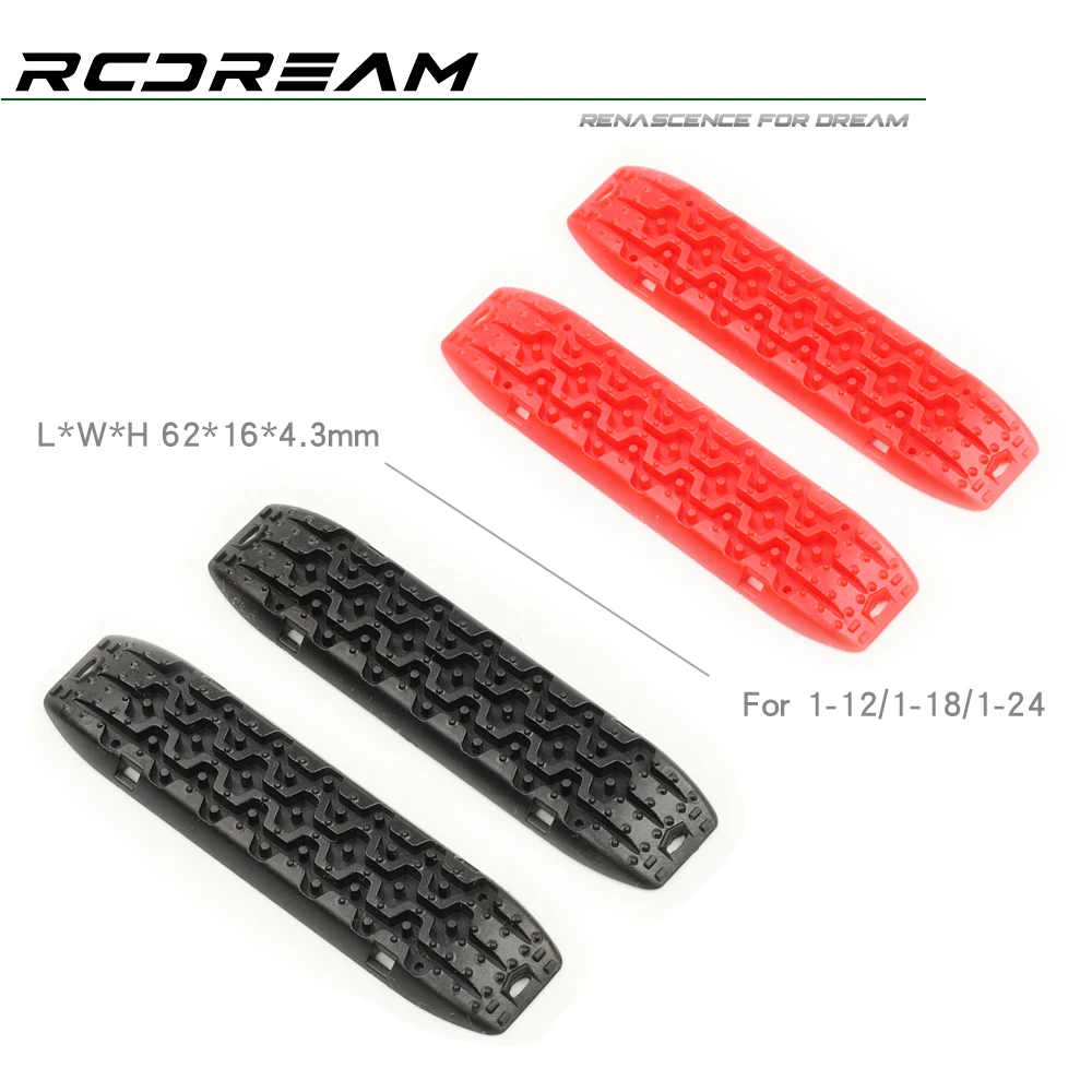 RCDream 1/18 1/24 1/12 Sand Ladder Recovery Board Recover Ramps Sand Board Anti-skid Plates for TRX4M SCX24 Upgrade Option Parts