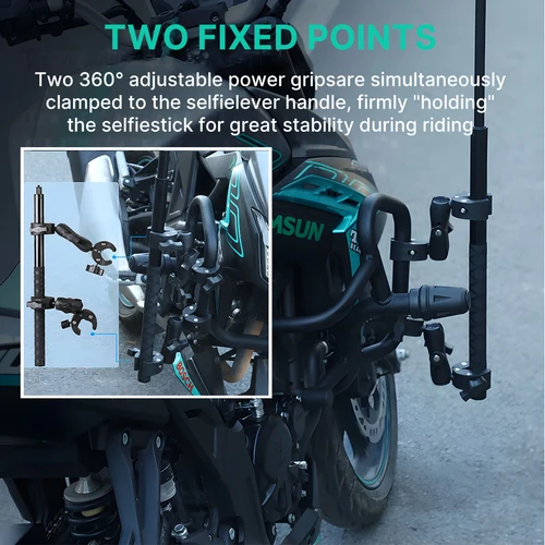 Imagen 2 del producto Kit de accesorios para cámara deportiva Insta360 One X2 X3 X4, palo de Selfie panorámico para GoPro DJI, accesorio de soporte de montaje monopié