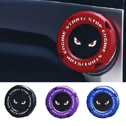 Car Engine Ignition Push Start Button Cover Car,Ignition Switch Cover One-touch Start Button Rotating Protective Cap
