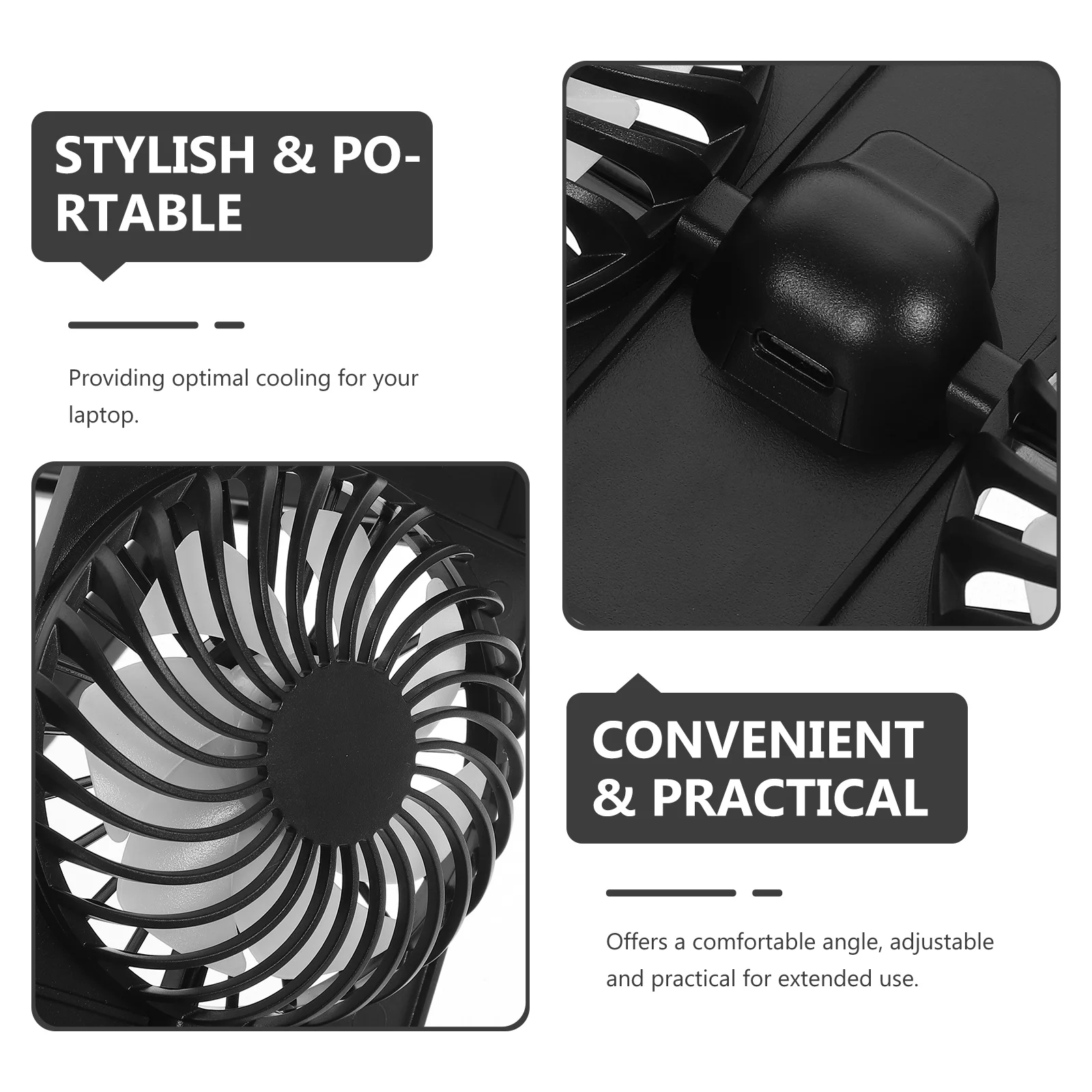 

1Set Portable Laptop Cooling Pad with Advanced Cooling and Adjustable Stand Plastic Material for Long Lasting Use