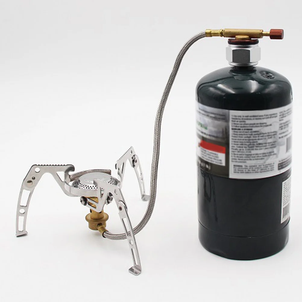 

Gas Tank Adapter Camping Stove Converter Aluminum Head for BBQ Outdoor Cooking Picnic Propane Tank Lightweight Portable
