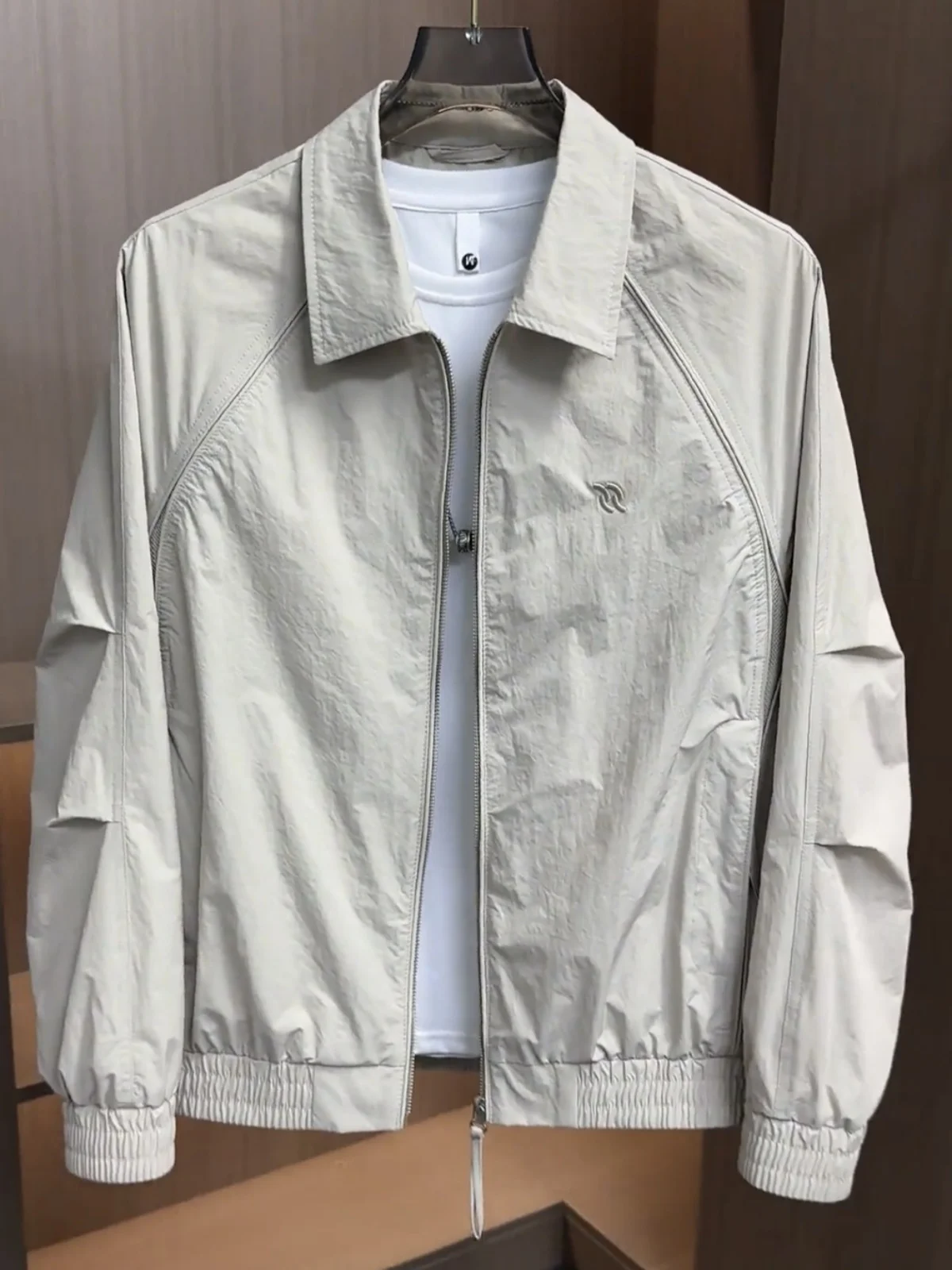 

Повседневная свободная мужская куртка Jaet, осенняя модная брендовая лоскутная рабочая одежда, пальто с воротником, дышащее пальто из полиэстера/нейлона Cosite...